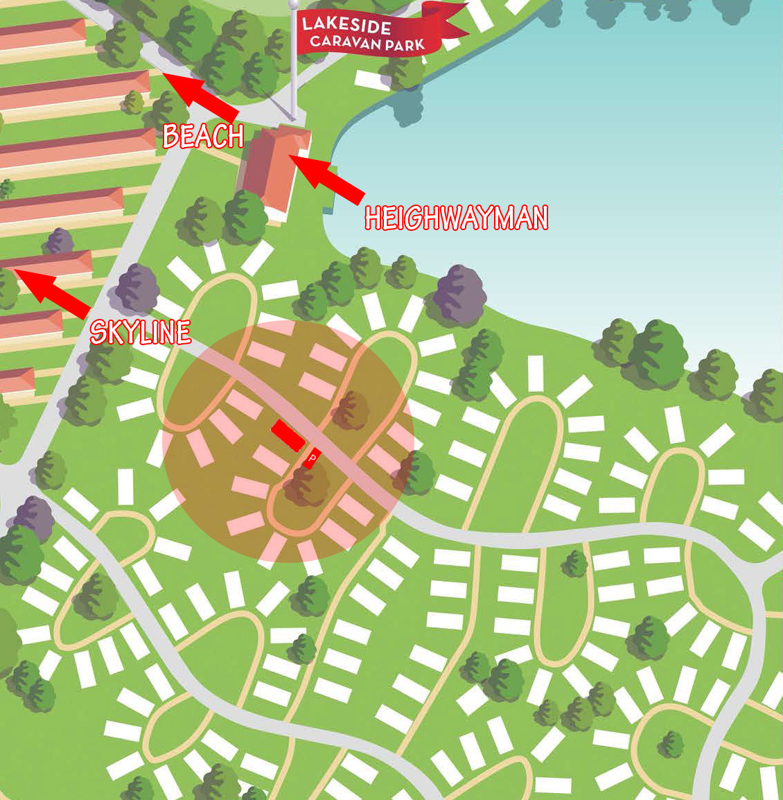 Butlins Caravan Park Map